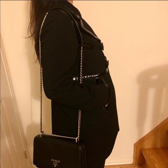 Auth ANYA HINDMARCH Virgin Wool Double-Breasted Coat Size M - Picture 9 of 10